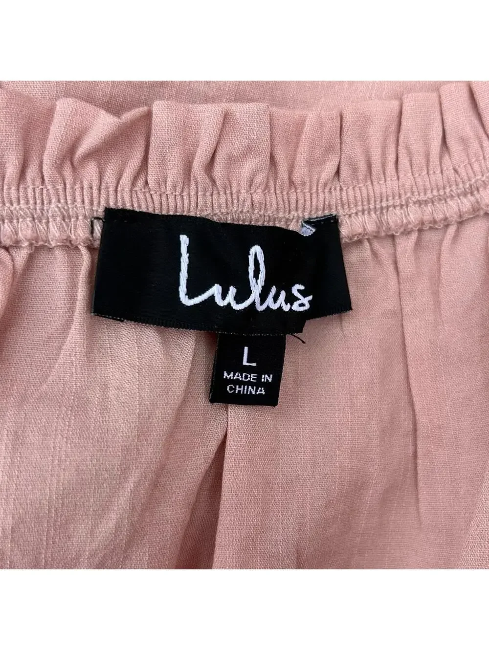 Lulus Wisteria Blush Pink Embroidered Off-The-Shoulder Mini Dress Size L | NWT - Picture 3 of 14